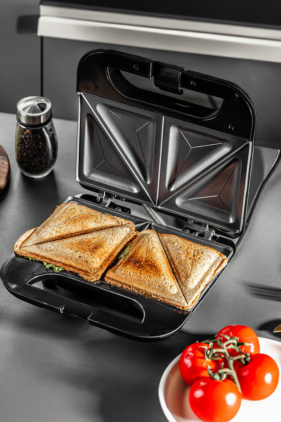 2Slice Sandwich Grill Maker 750W Black