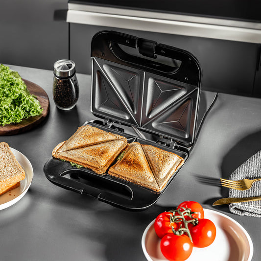 2Slice Sandwich Grill Maker 750W Black