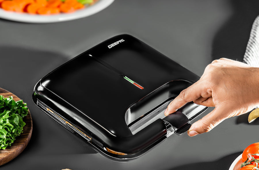 2Slice Sandwich Grill Maker 750W Black