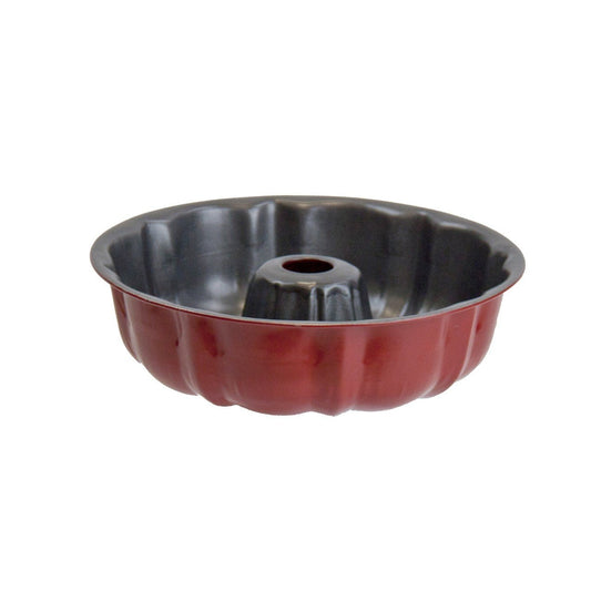 24 cm Red Round Ring Bundt Cake Baking Tin Mould Premium Quality NonStick Bakeware