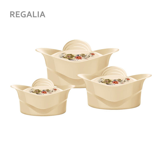 SQ Professional Regalia Insulated Hot Pot Set of 3 Beige 10000ml