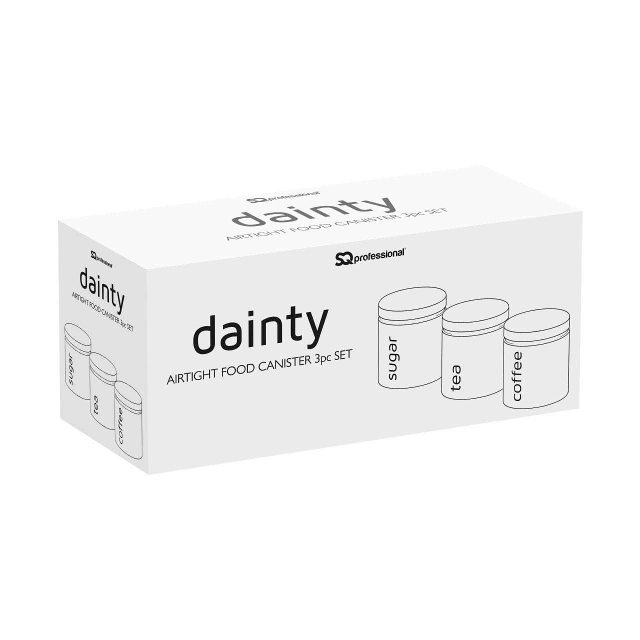 Gems Seafoam Airtight Food Canister Set 3Piece Set 10 x 12 cm