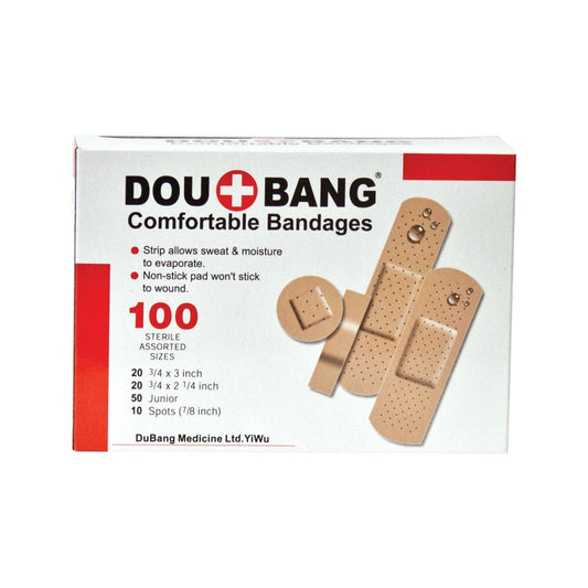 100Piece Assorted Comfortable Bandages Set with Moisture Control