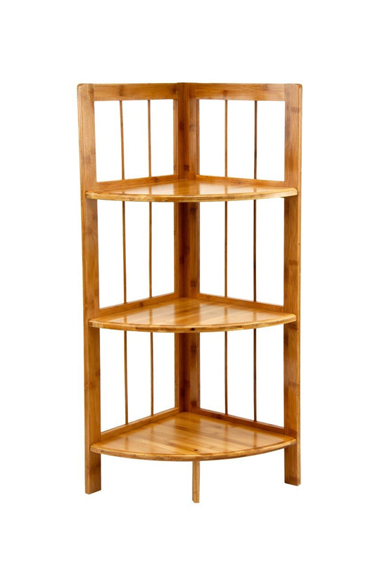 Stylish Wooden Corner Shoe Storage Rack 3 Tier 29x98cm