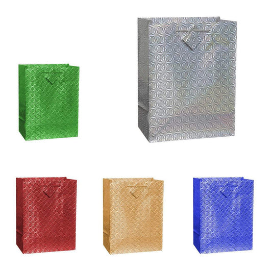 Vibrant Assorted Colour Holographic Gift Bags Perfect for Every Celebration