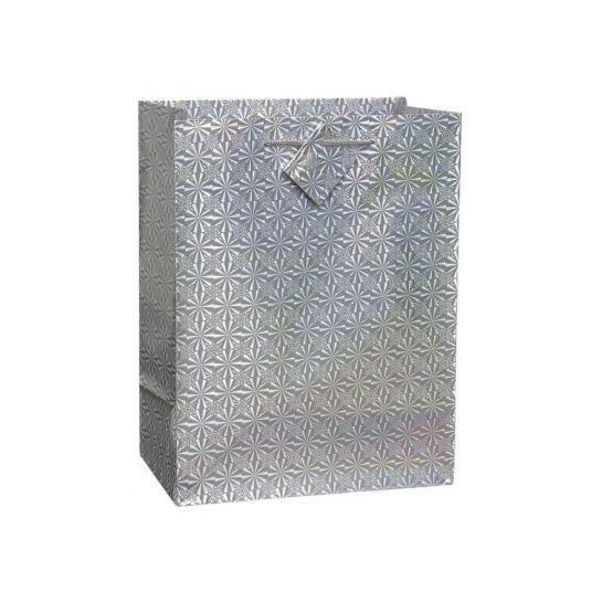 Assorted Colour Holographic Birthday Gift Bags 34 x 26 x 8 cm