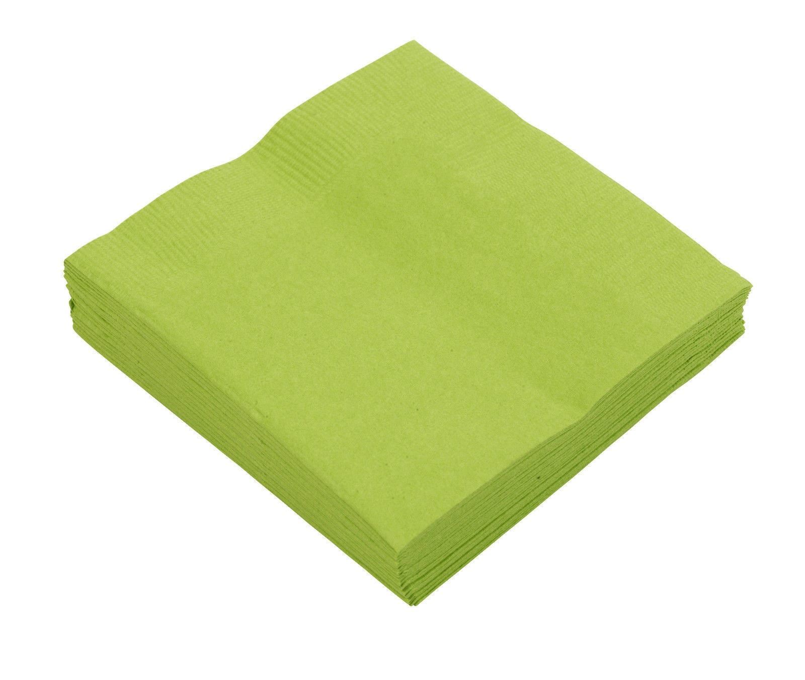 100Pack Apple Green Party Paper Napkins Soft Durable