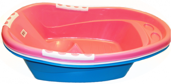 80x48 cm Plastic Baby Bath Tub Assorted Colours