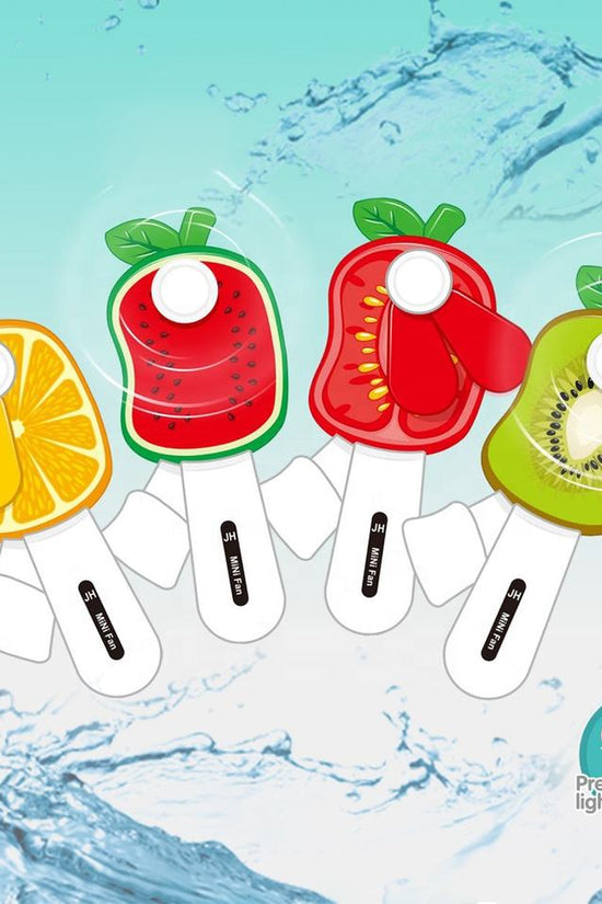 Fruit Shape Mini Hand Pressure Fan 135 cm Stay Cool Anywhere