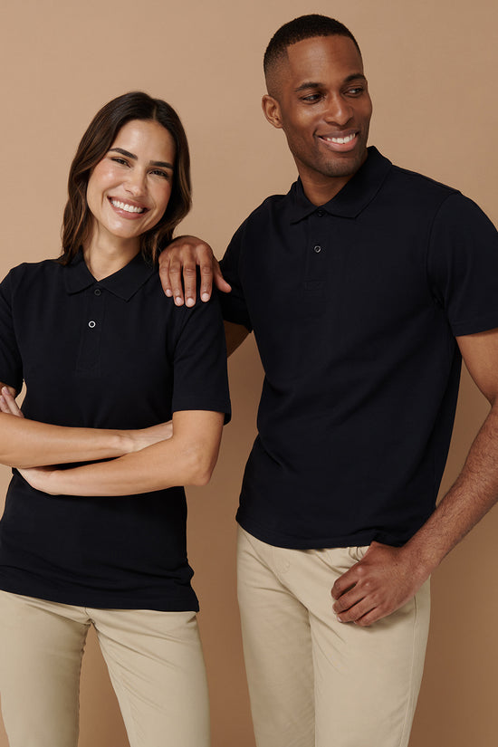Henbury Stretch Pique Polo Shirt Unisex Casual Polo