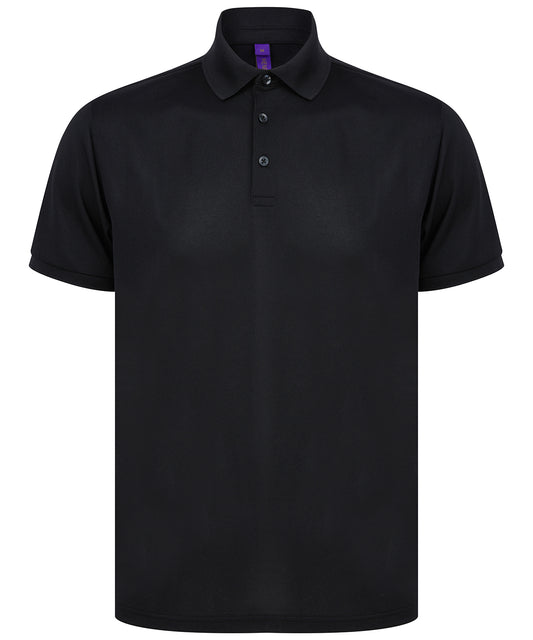 Henbury Recycled Polyester Polo Shirt with Wicking Properties