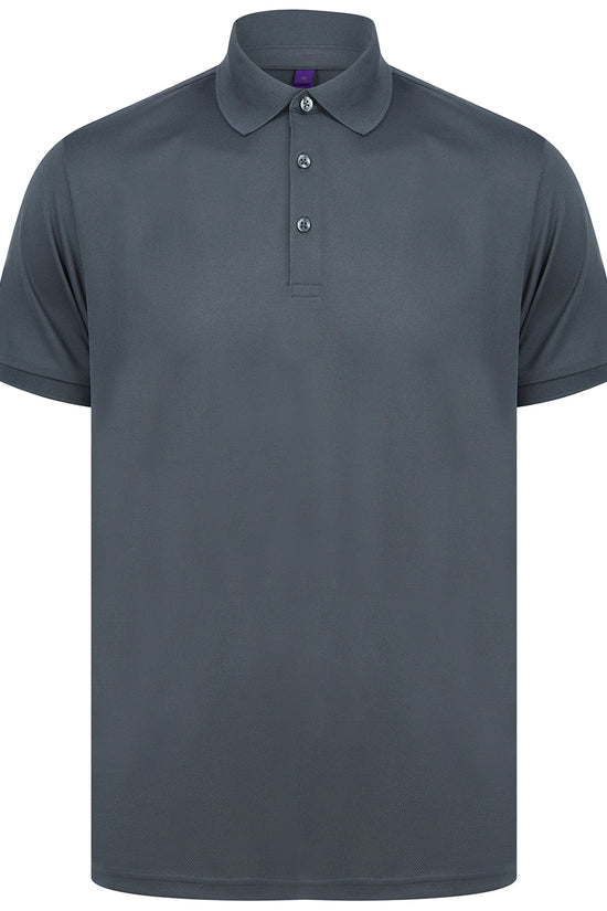 Henbury Recycled Polyester Polo Shirt with Wicking Properties