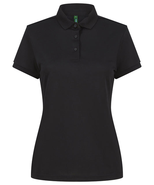 Henbury Womens Recycled Polyester Polo Shirt with Wicking Properties