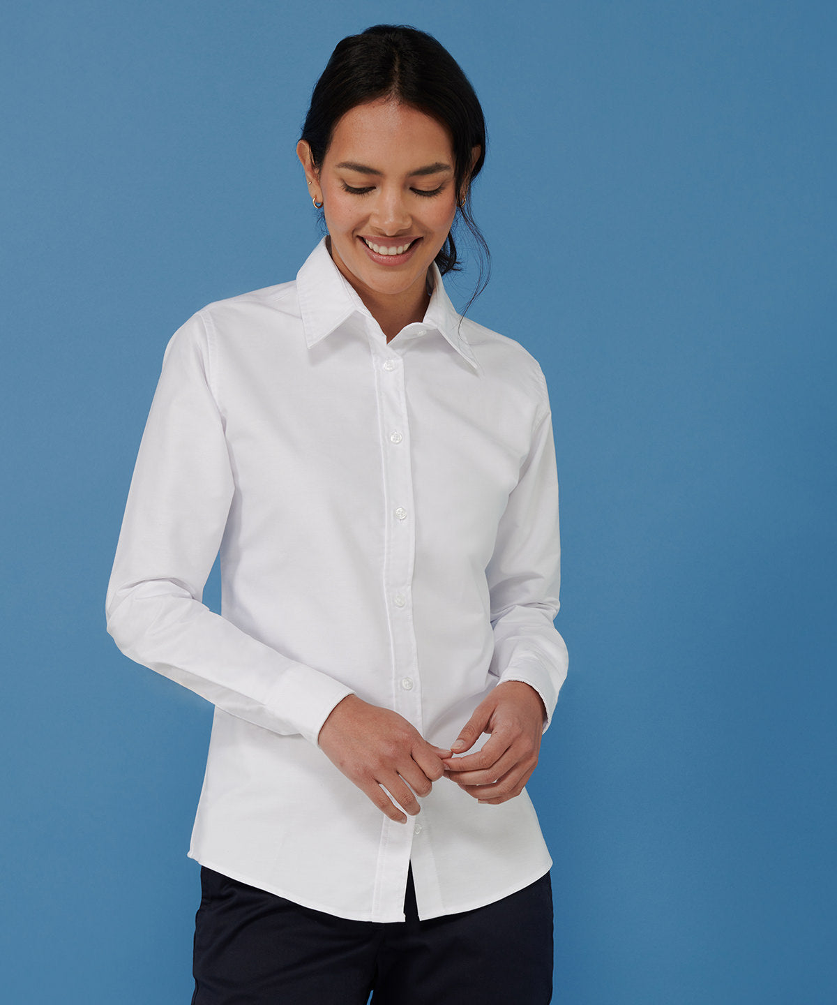 Henbury Womens Classic Oxford Shirt Plus Sizes