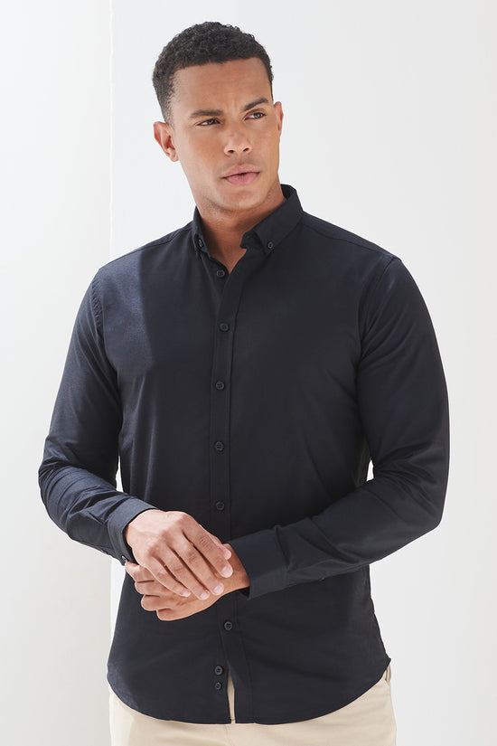 Versatile Modern Long Sleeve Oxford Shirt