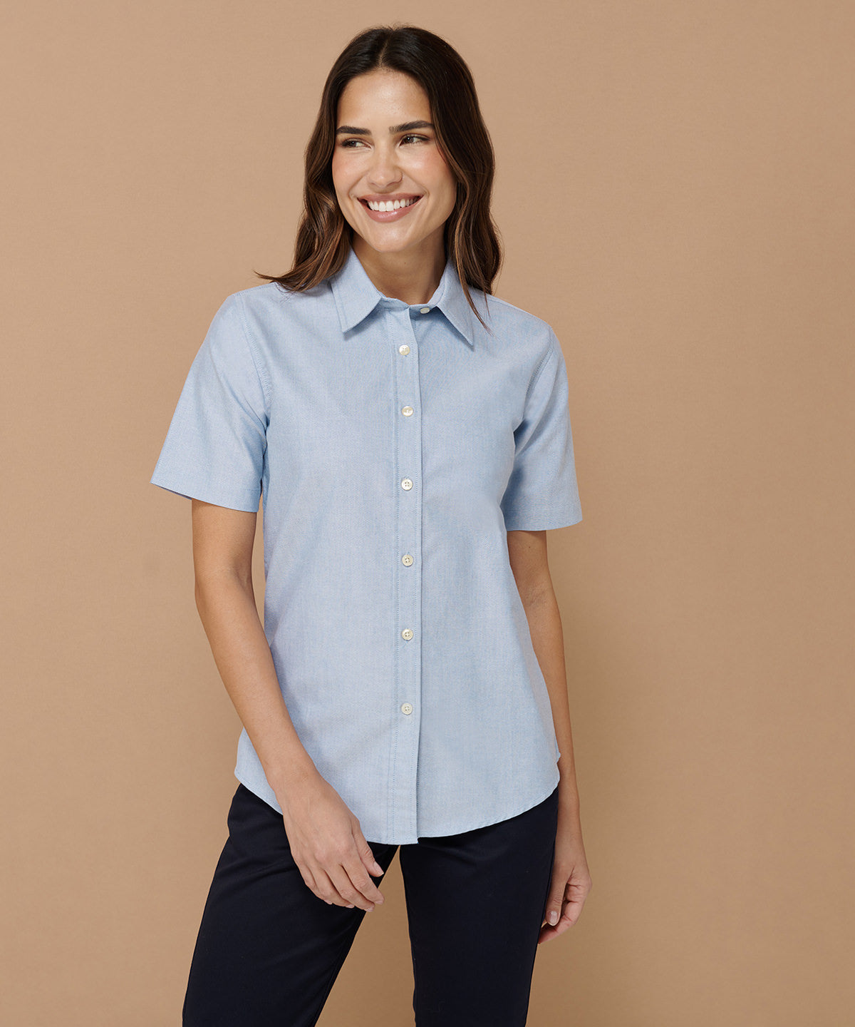 Henbury Womens Classic Oxford Shirt Plus Sizes