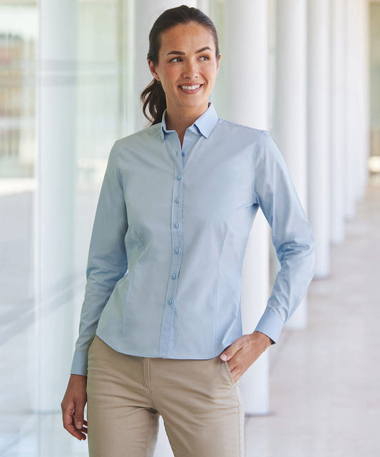 Womens Coolplus Long Sleeve Shirt CottonFeel Comfort Polyester Performance