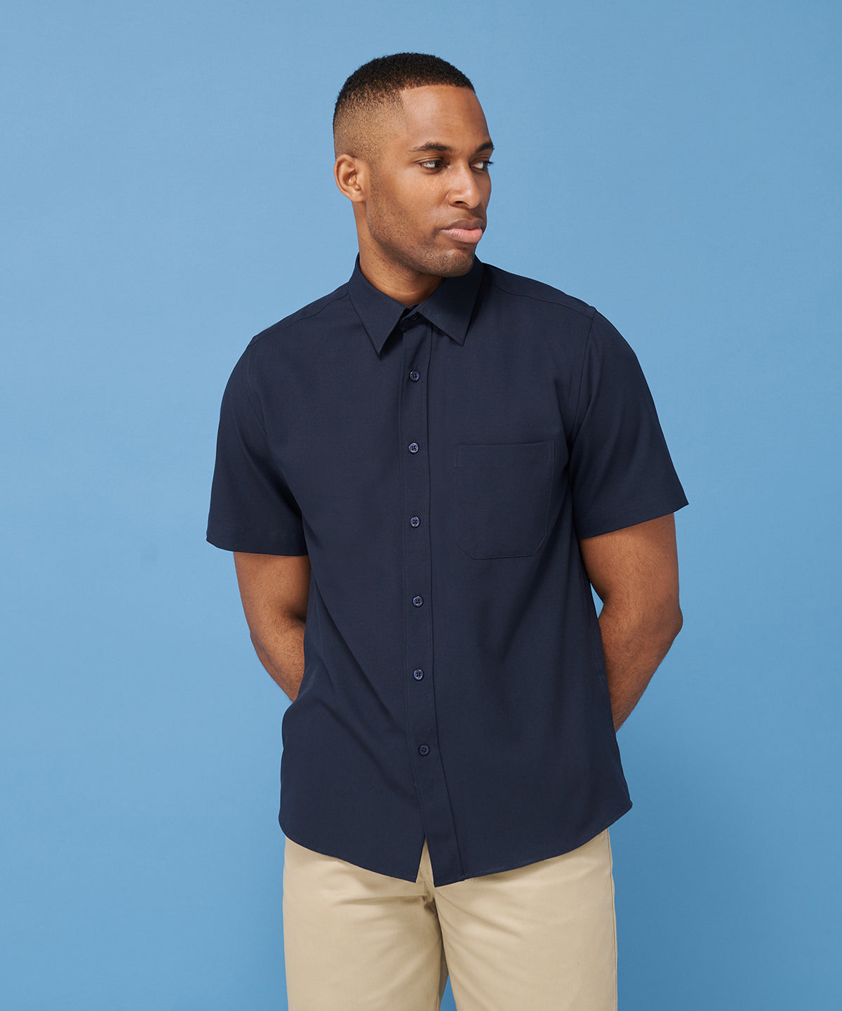 Henbury Wicking Antibacterial Short Sleeve Shirt for Men
