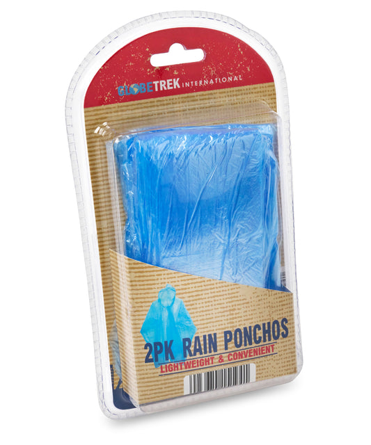 Compact 2Pack LDPE Rain Ponchos for Adults Unisex Gifting Accessories