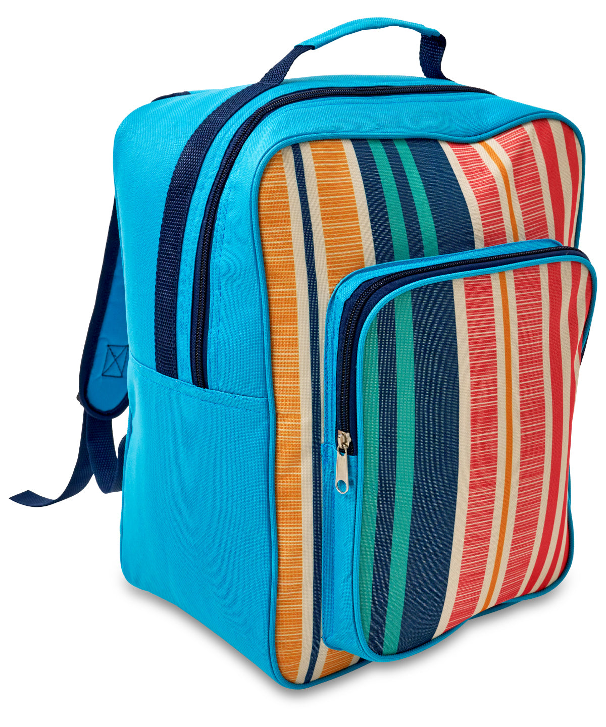 Textured Stripe Design 17L Cool Backpack for Family Outings