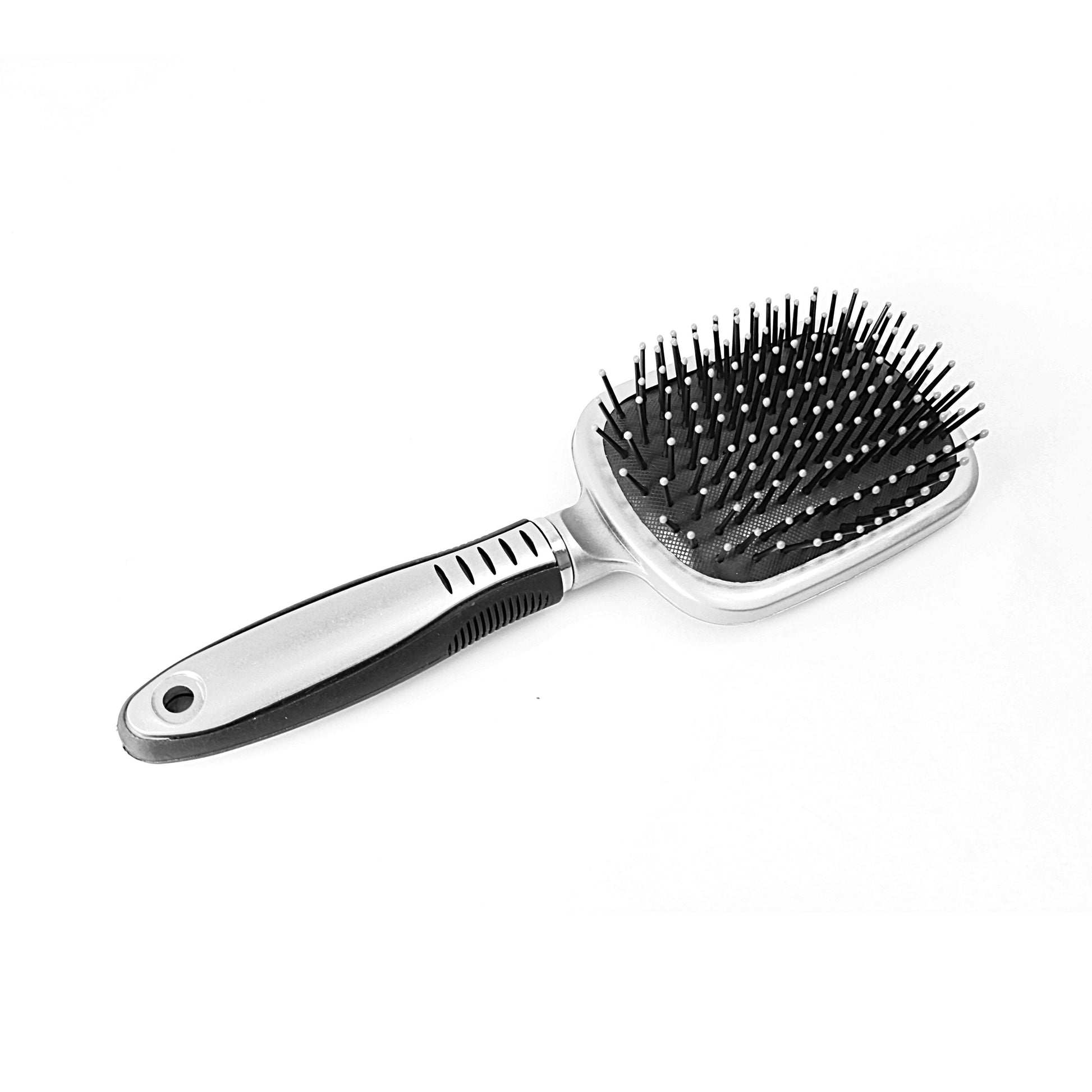 Stylish Plastic Hair Brush with Glass Mirror in Assorted Colors