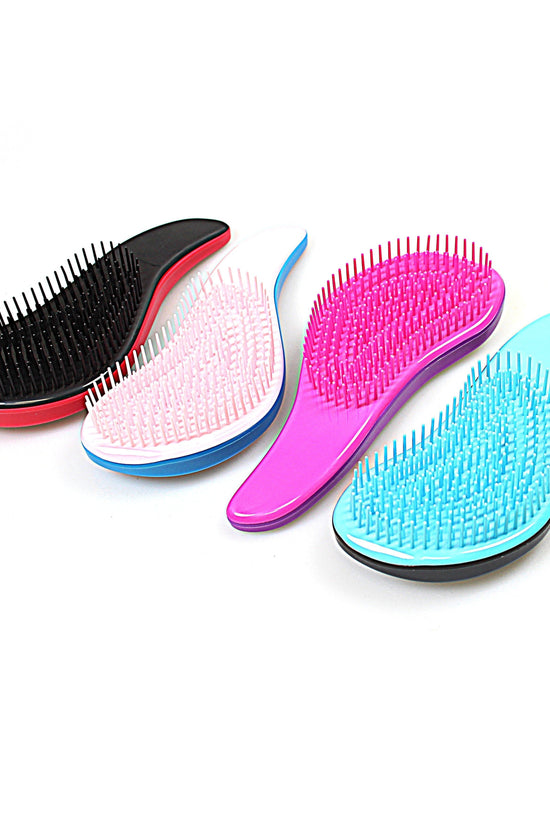 18 cm Plastic Detangling Hair Brush Assorted Colors