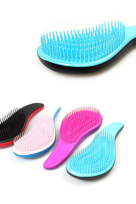 18 cm Plastic Detangling Hair Brush Assorted Colors
