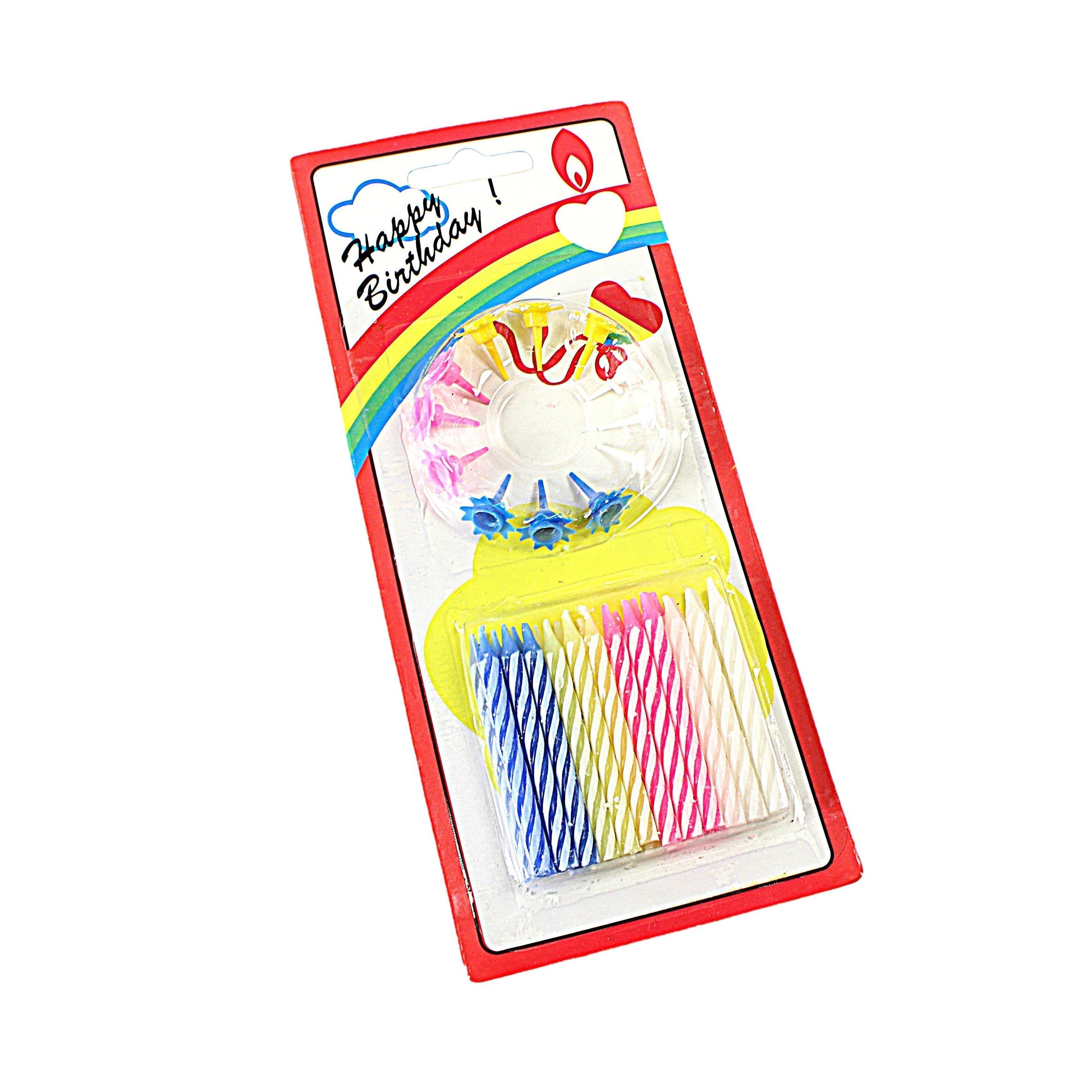 Vibrant Happy Birthday Candles Pack 24 Assorted Colors
