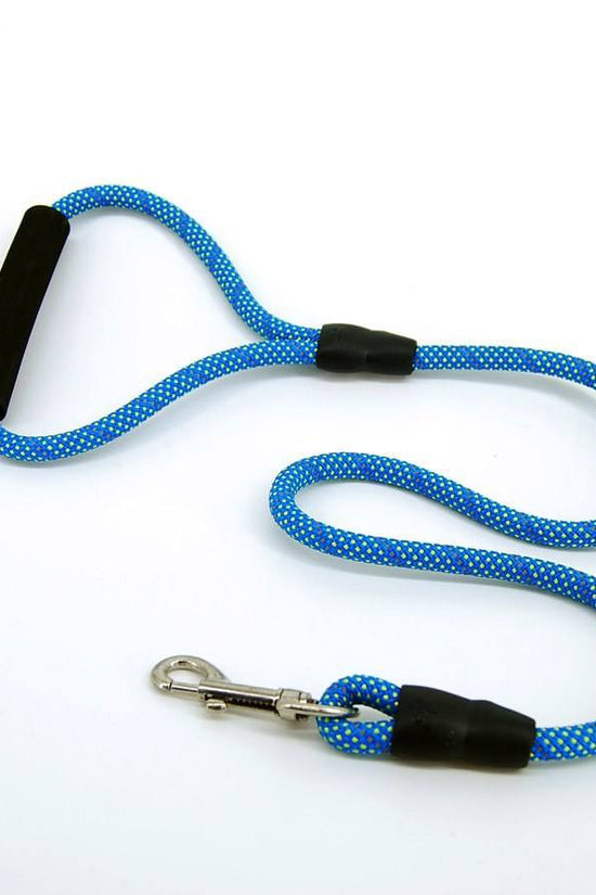 Adjustable Dog Leash Rope with Foam Grip and Harness Assorted Colors