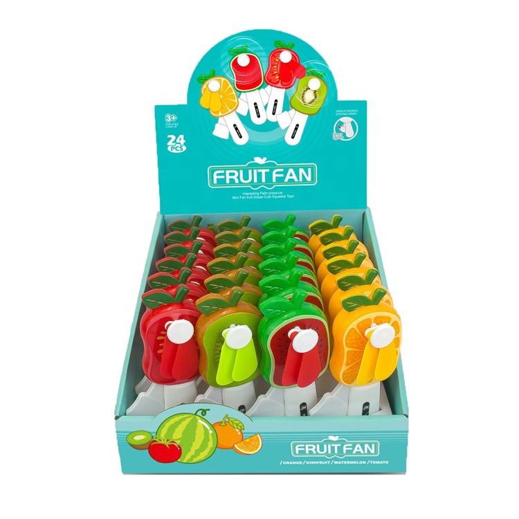 Fruit Shape Mini Hand Pressure Fan 135 cm Stay Cool Anywhere