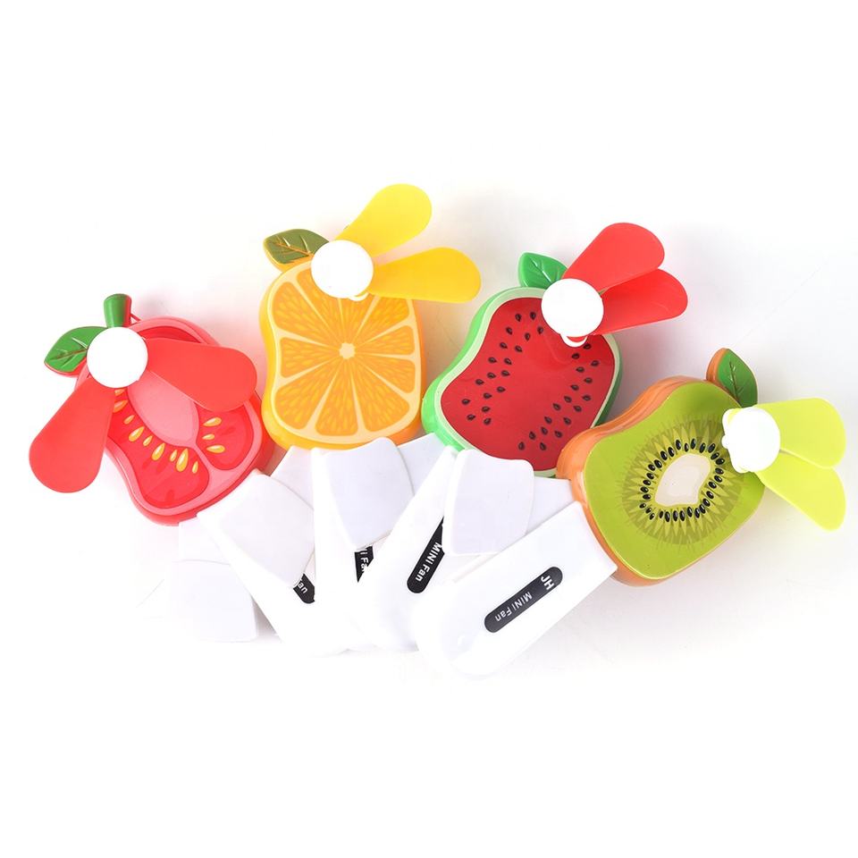 Fruit Shape Mini Hand Pressure Fan 135 cm Stay Cool Anywhere