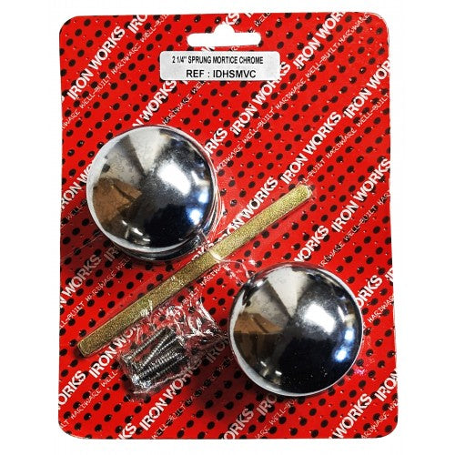 Chromed Vic Mortice Knob Stylish 1 Pair with Screws for DIY Home Projects