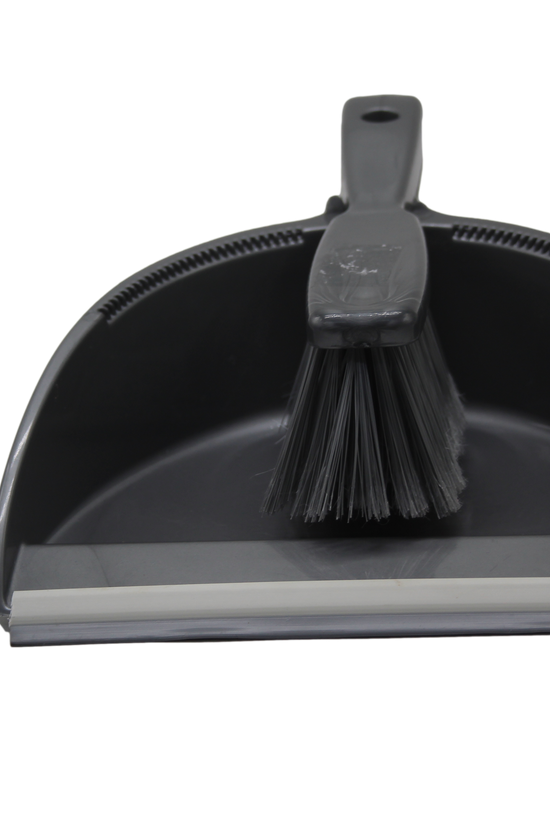 Premium Grey Dustpan and Brush Set for Efficient Home Cleaning