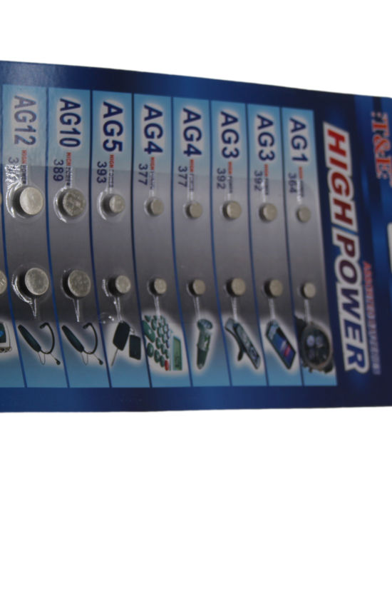 TE 24 Assorted Flat Button Batteries Variety Pack