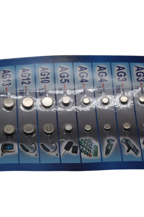 TE 24 Assorted Flat Button Batteries Variety Pack