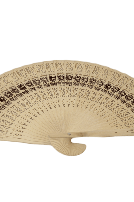 Elegant Chinese Wooden Handheld Folding Hand Fan 35cm