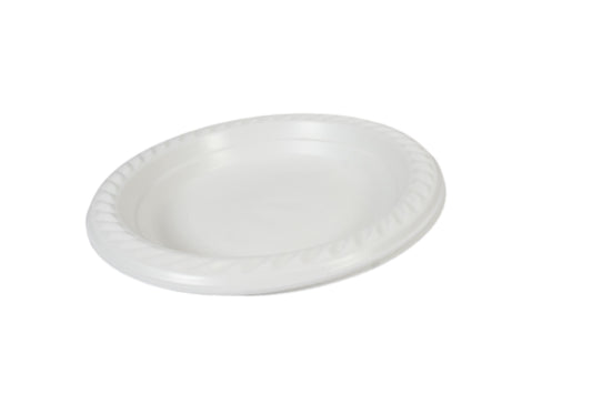 Premium Disposable White Plastic Plates Pack of 25