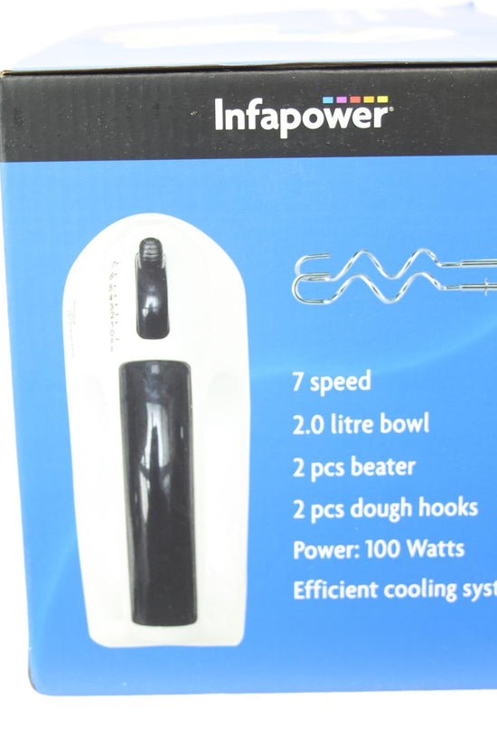 Infapower 7Speed Electric Stand Hand Mixer with 2L Bowl 100W