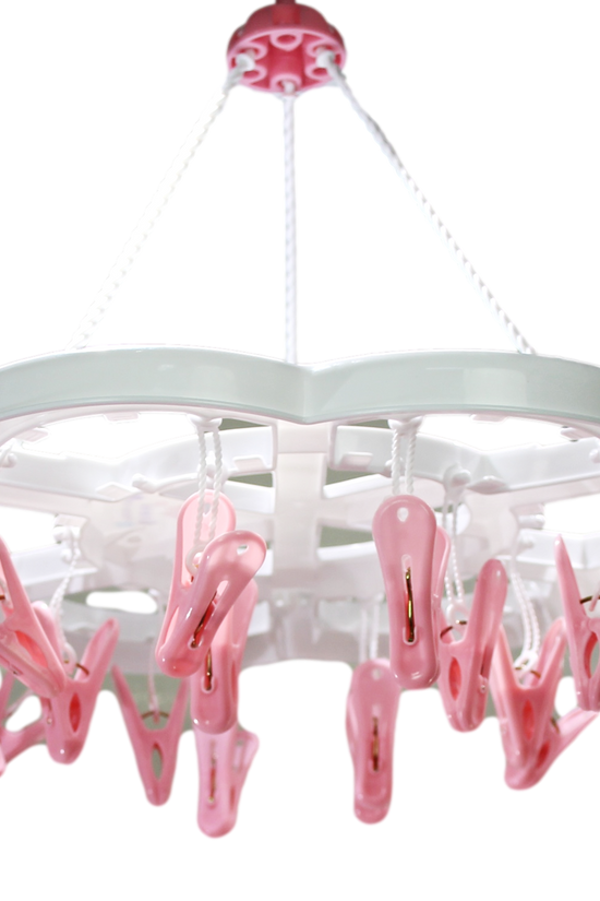 Durable Clothes Peg Laundry Hanger 36cm Assorted Colors