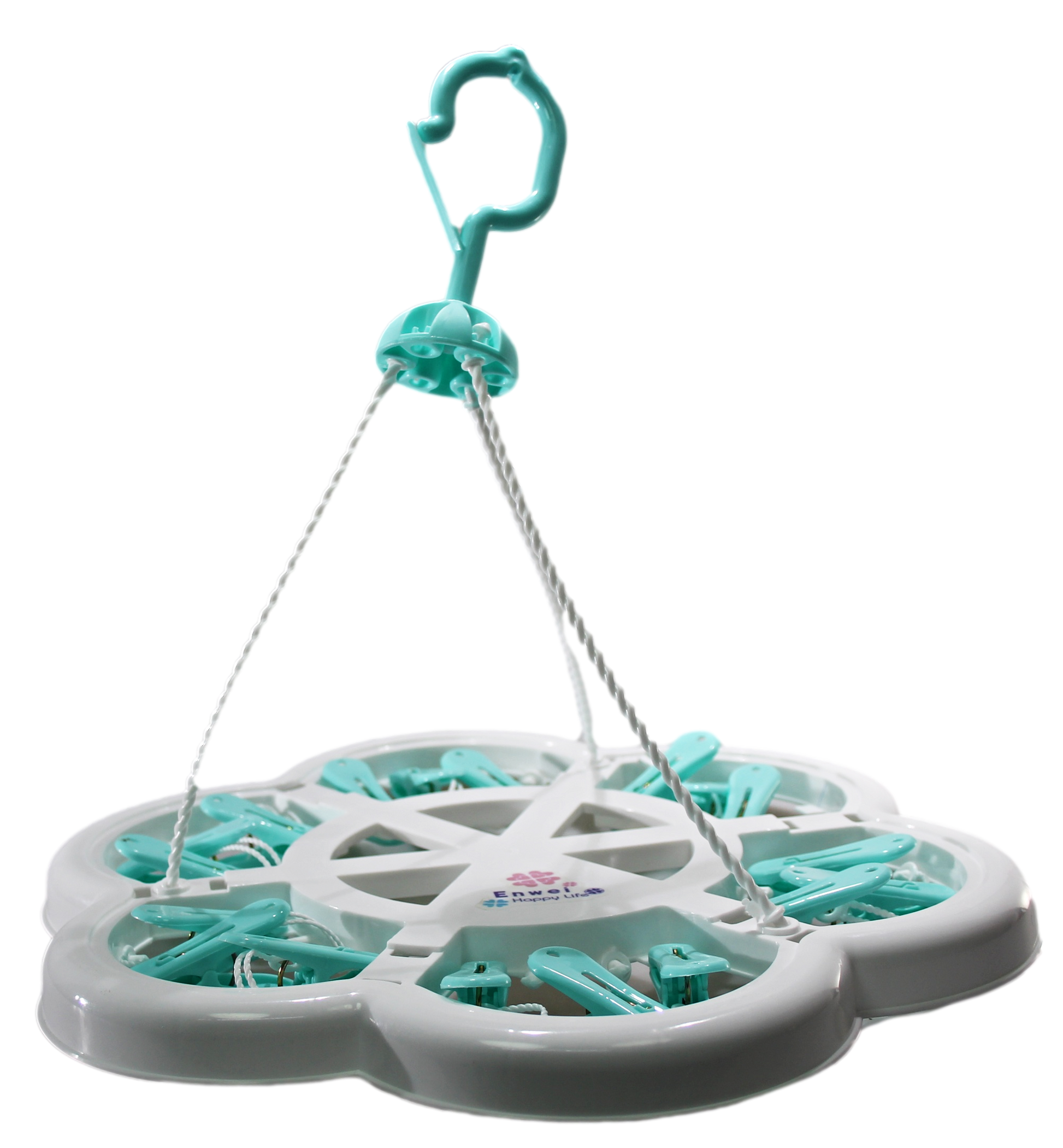 Durable Clothes Peg Laundry Hanger 36cm Assorted Colors