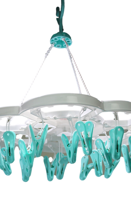 Durable Clothes Peg Laundry Hanger 36cm Assorted Colors