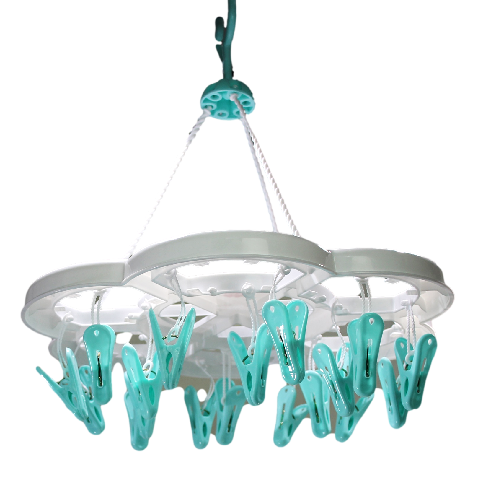 Durable Clothes Peg Laundry Hanger 36cm Assorted Colors