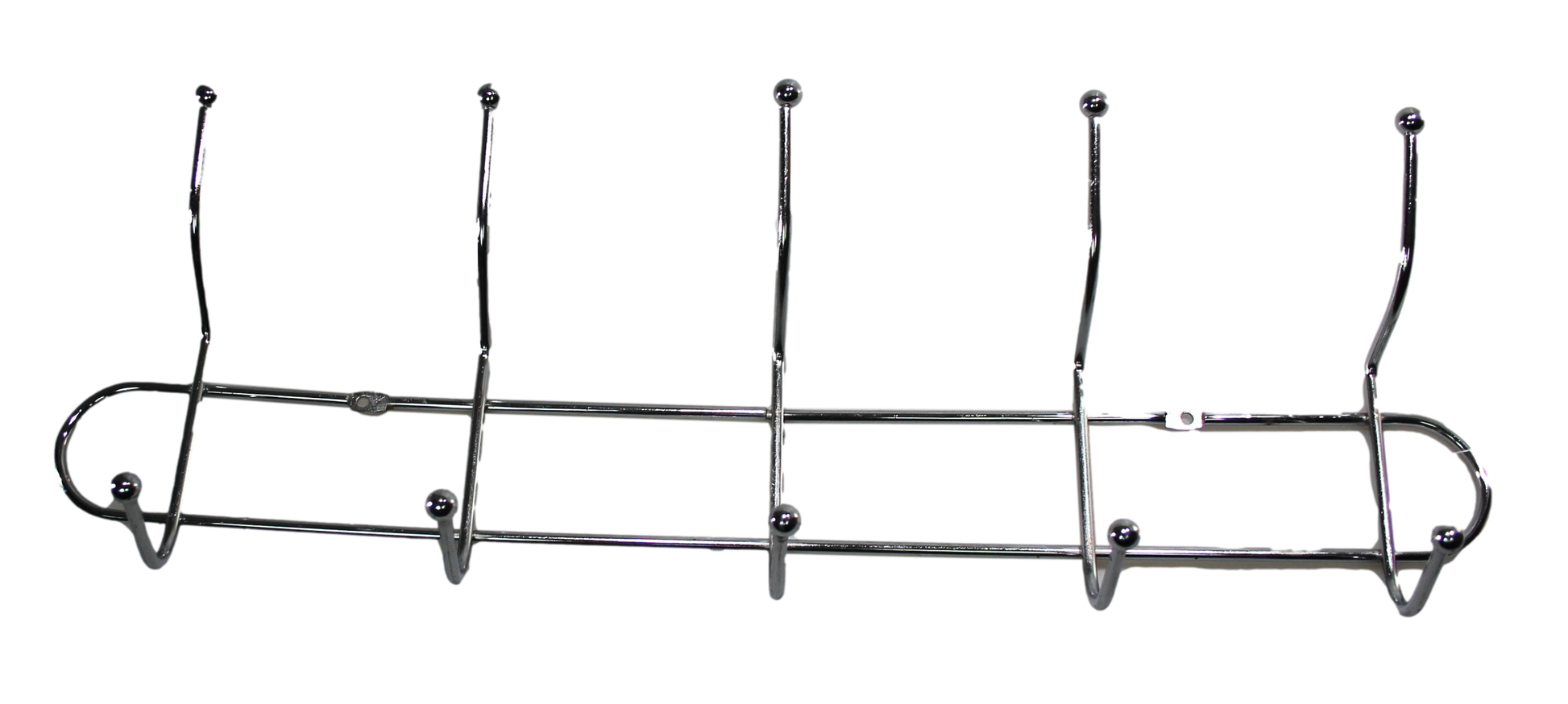 Stylish Metal Chrome 5 Hook Coat Hanger 40 x 13 x 5cm