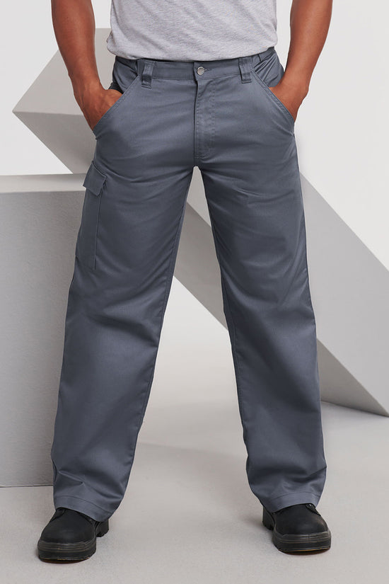 Contemporary Design Polycotton Workwear Trousers for Men