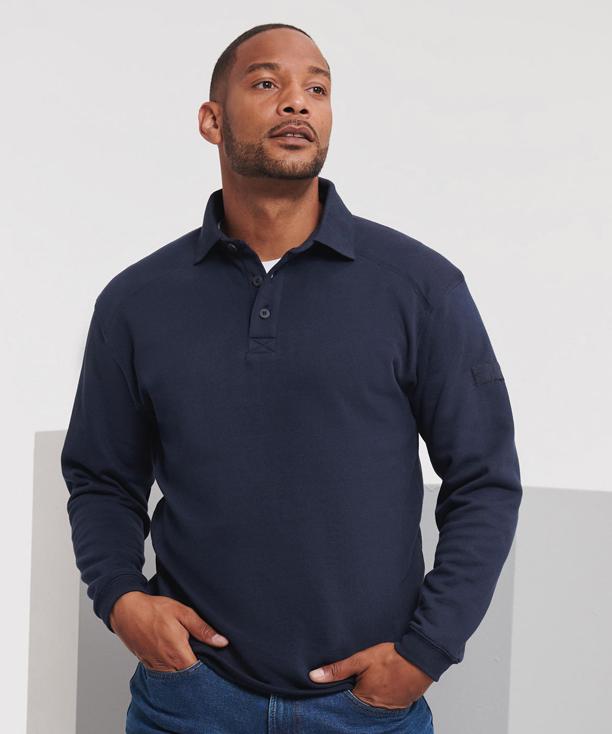 Russell Europe Heavyduty Collar Sweatshirt for Men Plus Sizes