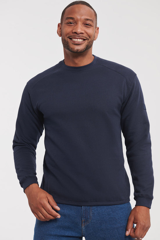 Russell Europe Heavyduty Crew Neck Sweatshirt for Men Plus Sizes