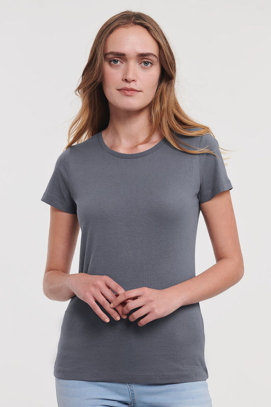 Russell Europe Womens Pure Organic Tee Sustainable Cotton TShirt