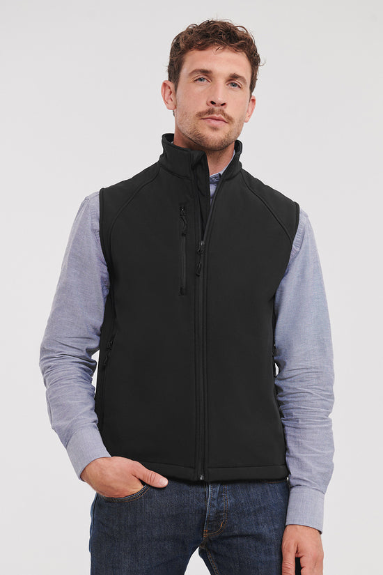 Russell Europe Softshell Gilet for Men WaterResistant Stylish Body Warmer