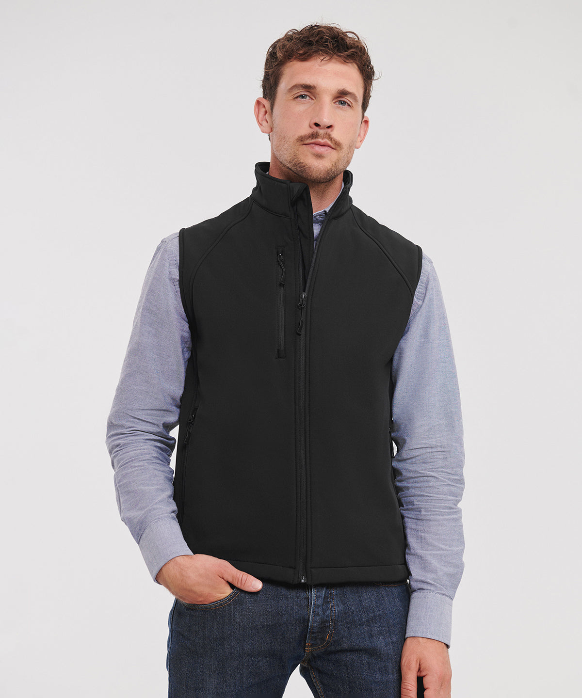 Russell Europe Softshell Gilet for Men WaterResistant Stylish Body Warmer