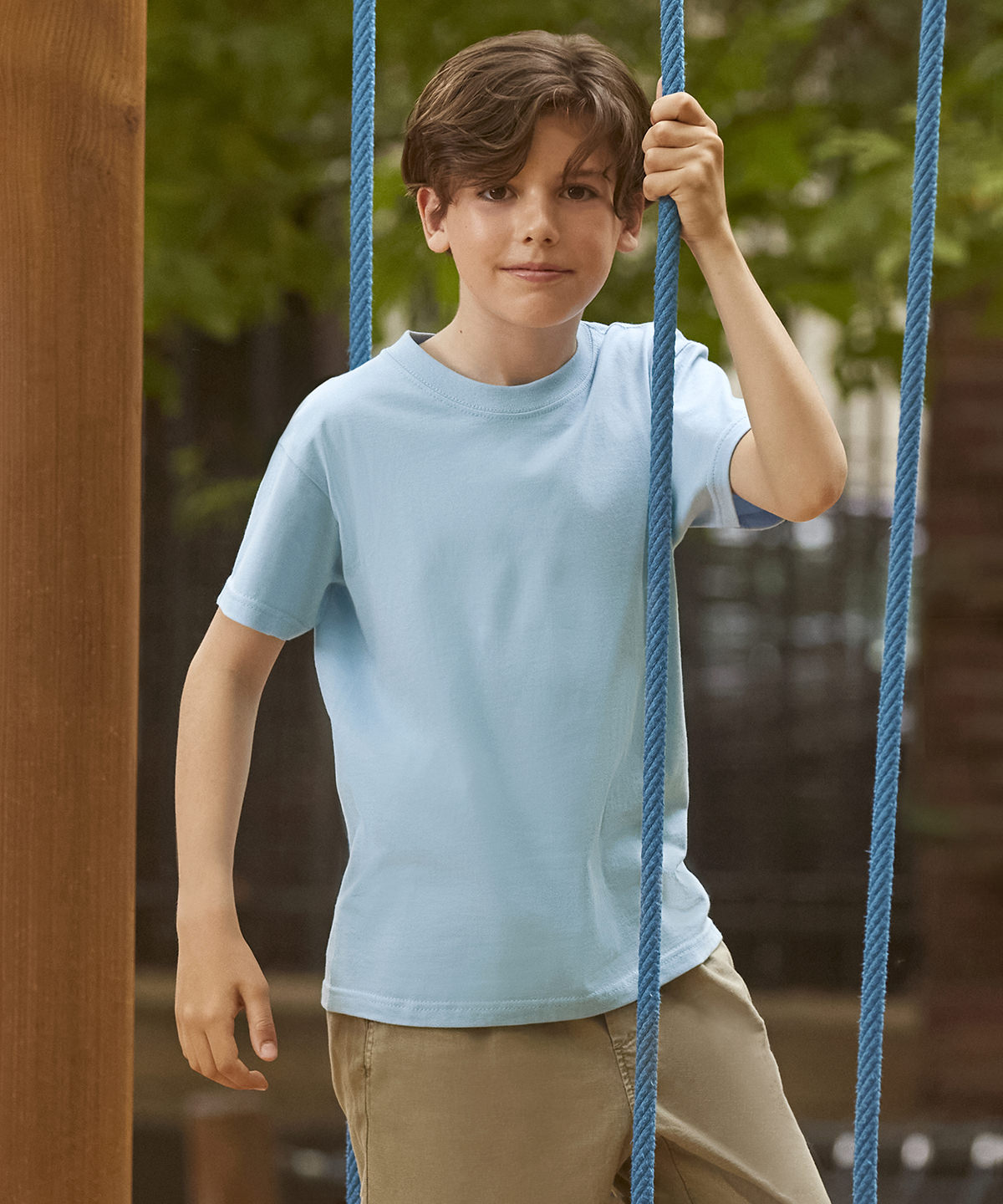 Russell Europe Kids Unisex Junior TShirt with ShouldertoShoulder Taping